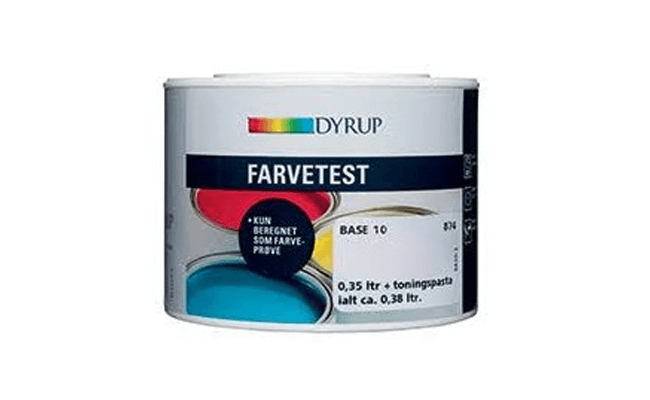 FARVETESTER farvet væg