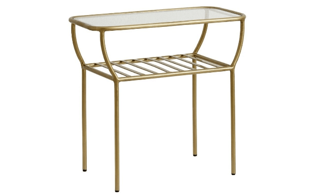 Nordal sidebord i jern med glas Nordal sidebord i jern med glas