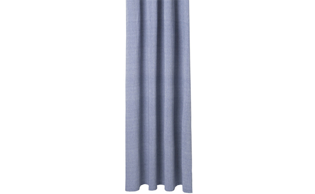 Ferm-Living-badeforhæng-Chambray-Blue-–-anderledes-badeforhæng-i-blødt-bomuld badeforhæng