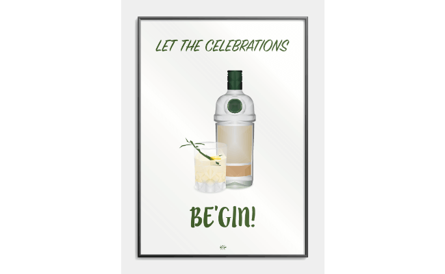 Gin citat plakat Gin citat plakat