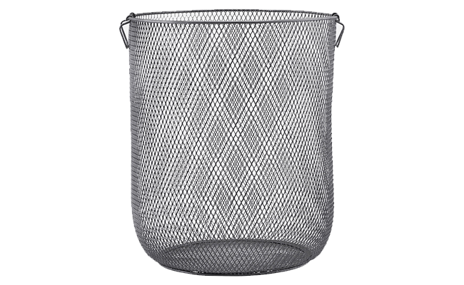 House-Doctor-Storage-Jaipur-–-flot-og-anderledes-vasketøjskurv-i-gråt-metal vasketøjskurv