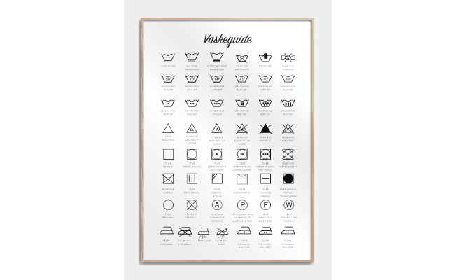 Vaskeguide plakat Vaskeguide plakat