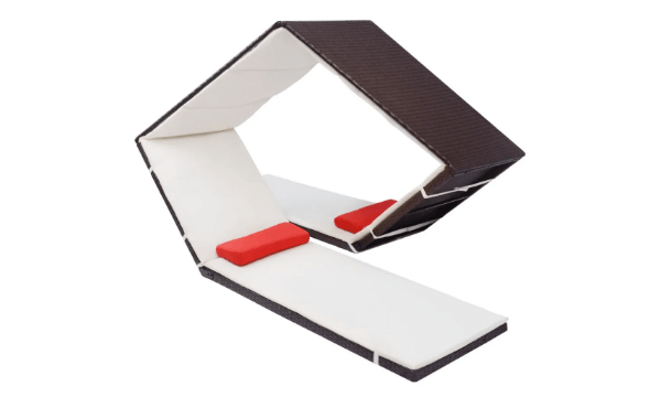 vidaXL havechaiselong i diamantdesign polyrattan brun vidaXL havechaiselong i diamantdesign polyrattan brun