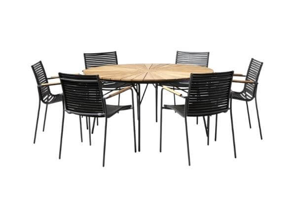 Cinas Ellen Mood Classic med bord og 6 stole havemøbelsæt